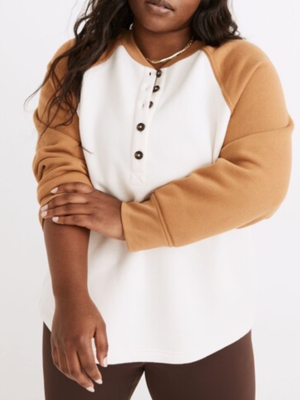 MWL Betterterry Henley
Sweatshirt in Colorblock
